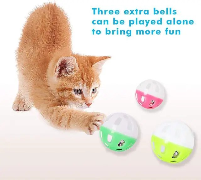 Alt view image 5 of 7 - Cat Toy Roller 3-Level Turntable Cat Toys Balls with Six Colorful Balls Interactive Kitten Fun Mental Physical Exercise Puzzle Kitten Toys