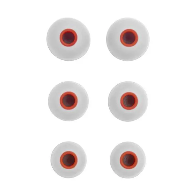 Alt view image 4 of 7 - Wired Hi-Res in-Ear Headphones, Tangle-Free Flat Cable, 3-Button Remote with Microphone (White)