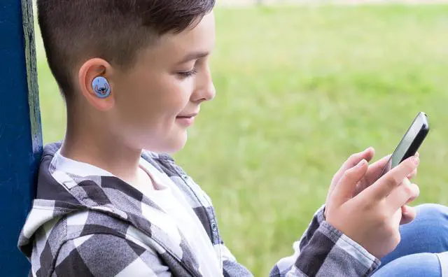 Alt view image 5 of 7 - Stitch Wireless Earbuds for Kids, Bluetooth Earbuds with Charging Case
