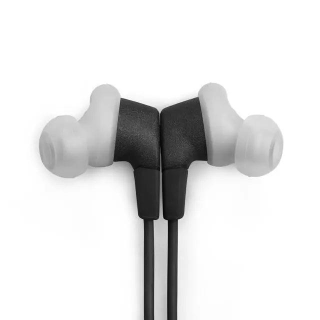 Alt view image 7 of 7 - Wired Sport Headphones with Hi-Res Certifited audio, FlipHook technology for versatile wearing style, IP65 dustproof & water-resistant, and Hands-free calls (Black/Grey)