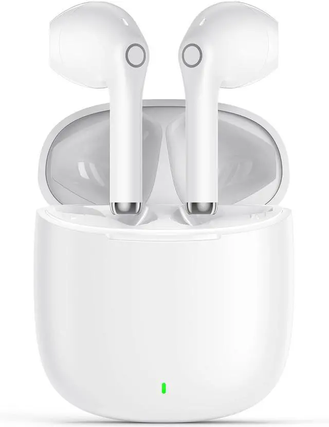 Main image of 5.3 Bluetooth Earbuds Wireless Headphones Lightweight Ears Buds Mini Semi in Ear Earphones with Microphone for Work Travel for iPhone 17 Pro Max 16 16e 15 for Android for Samsung S26 Ultra S25 Black