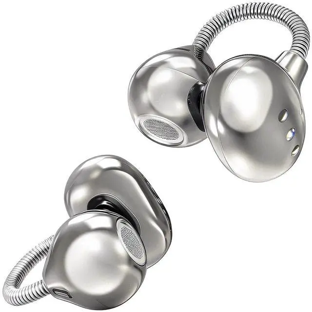 Main image of Open-Ear Clip-On Earbuds for Running, Bluetooth 6.0 Wireless Headphones with Memory Spring, Secure Fit for Small Ears & Glasses Wearers, 45H Playtime, ENC Mic, IPX5 Waterproof (White)