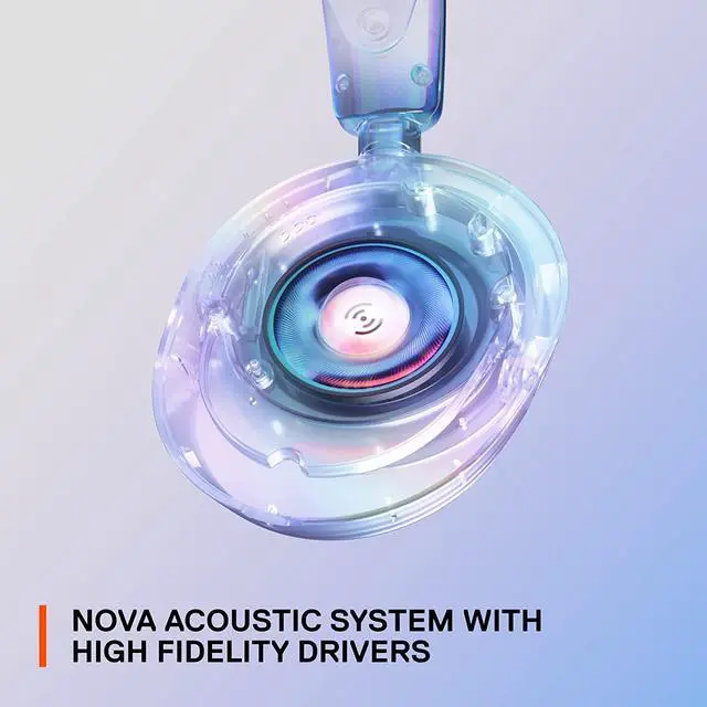 Alt view image 5 of 7 - PS5 Headphones - Gaming Headset - 360° Space Sound - Memory Foam Ear Pads - Noise Cancelling Microphone - Also for PC, PS4, Switch, Xbox - White