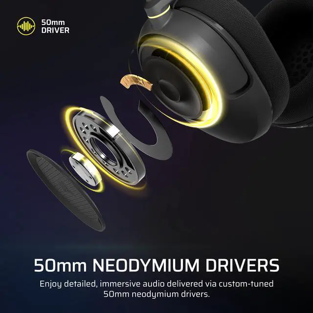 Alt view image 5 of 7 - Wired Gaming Headset with Mic PC/PS5/PS4/Switch/Xbox/Mac, Lightweight Comfort, 3.5mm Carbon
