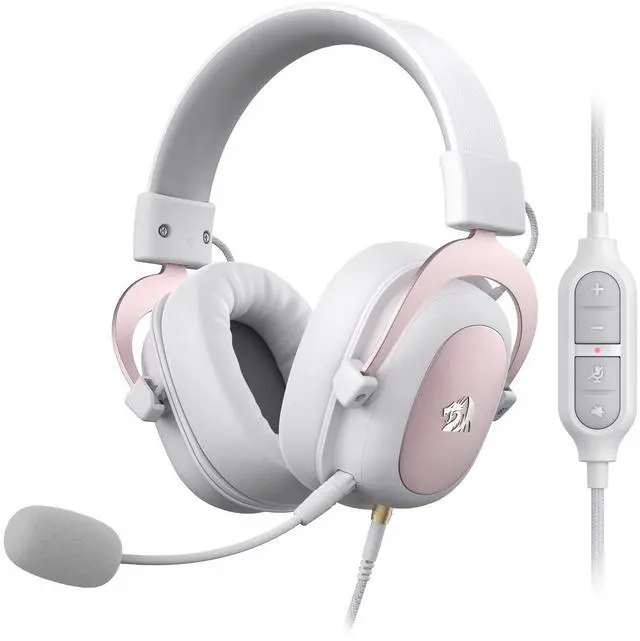 Main image of White Wired Gaming Headset - 7.1 Surround Sound - Memory Foam Ear Pads - 53MM Drivers - Detachable Microphone - Multi Platforms for PC, PS4/3 & Xbox One/Series X, NS