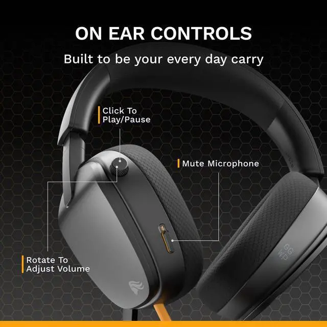 Alt view image 7 of 7 - Stereo Gaming Headset for PC, PS5, PS4, Xbox, Switch - Custom Tuned Angled Drivers, Adjustable Crystal Clear Detachable Mic, 3.5mm - Durable, All Day/Night Comfort - Black