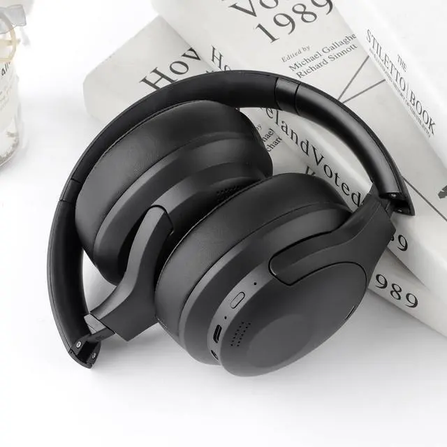Alt view image 3 of 7 - Wireless Bluetooth Headphones with a Foldable, Over-Ear Design and Built-in Hidden Microphone, Suitable for Studying, Listening to Music, and Gaming