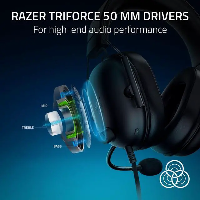Alt view image 2 of 7 - Gaming Headset: 50mm Drivers - Cardioid Mic - Lightweight - Comfortable, Noise Isolating Earcups - for PS5, Xbox Series X, PC, Switch via 3.5 mm Audio Jack - Black