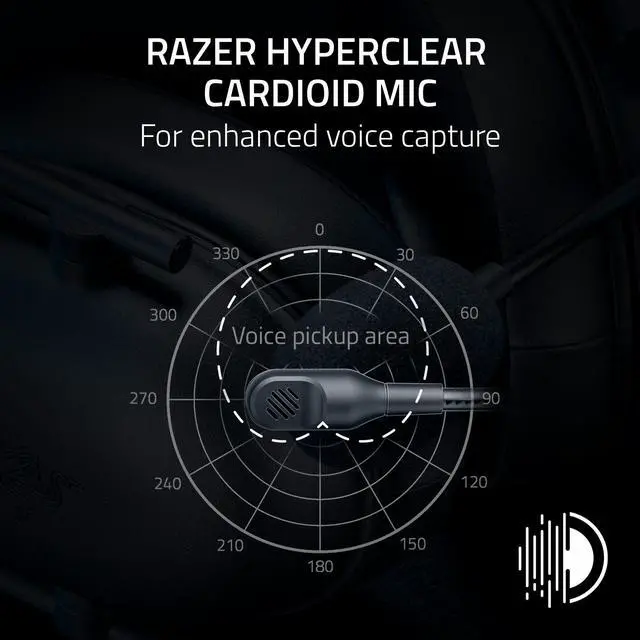 Alt view image 3 of 7 - Gaming Headset: 50mm Drivers - Cardioid Mic - Lightweight - Comfortable, Noise Isolating Earcups - for PS5, Xbox Series X, PC, Switch via 3.5 mm Audio Jack - Black