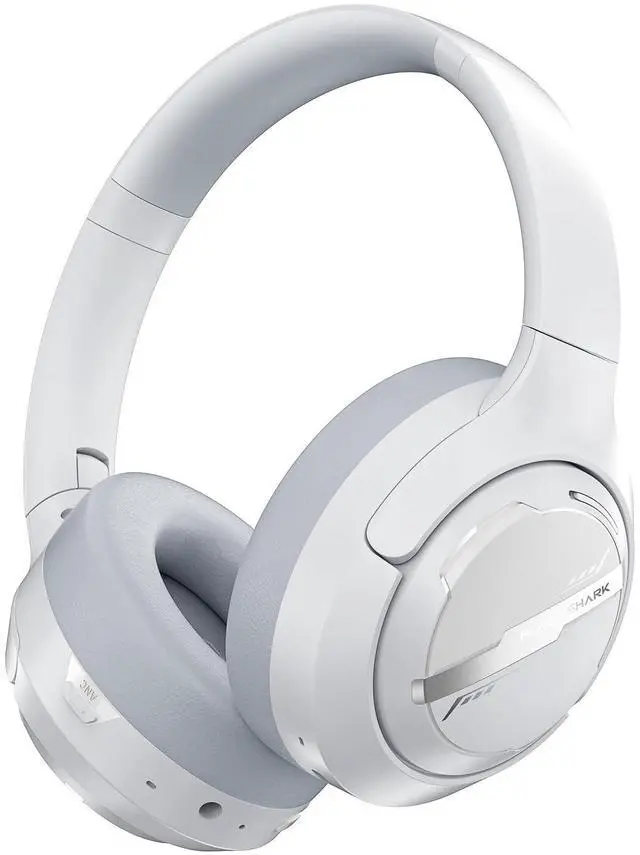 Main image of Active Noise Cancelling Headphones, 50H Playtime Wireless Over Ear Headphones with Microphone, Bluetooth 5.4 Gaming Headsets Comfort Fit Ear Cups, 6EQ Modes via APP (White)