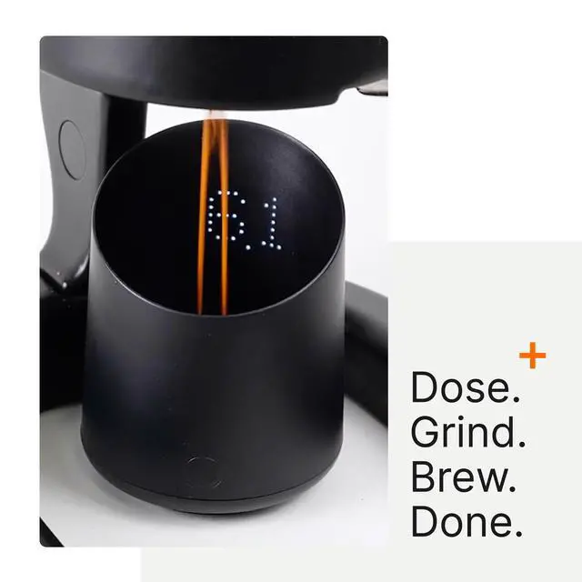 Alt view image 3 of 7 - Subscale Digital Dosing Cup with LED Display Sleek & Precise Scale - Dosing & Brewing Accessories, Measures Coffee Grounds for Espresso - Black