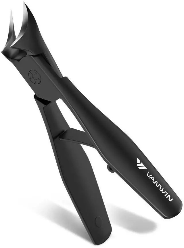 Main image of Ingrown Nail Clippers, Slant Curved Blade Nail Clippers for Men Thick Ingrown Toenails with 33mm Wide Jaw Opening, Heavy Duty Stainless Steel Toenail Clippers for Seniors Thick Toenails Black