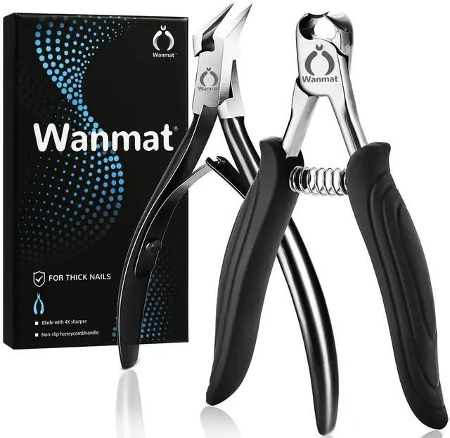 Main image of Toenail Clippers, Professional Thick & Ingrown Nail Clippers for Men, Pedicure Clippers Toenail Cutter, Upgraded Toe Nail Clippers with Catcher and Non-Slip Handle