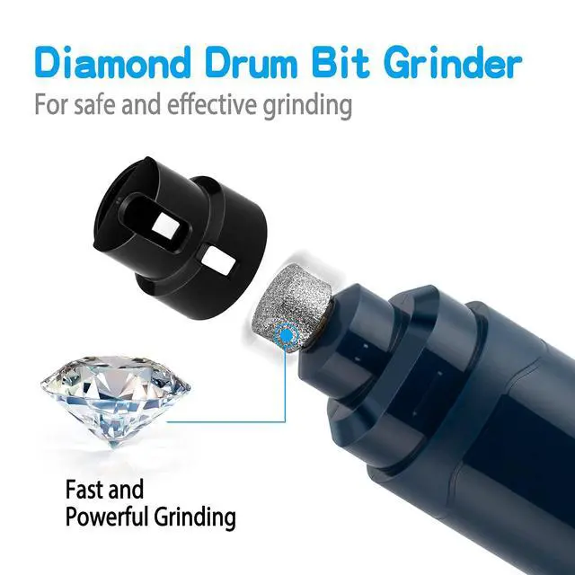 Alt view image 2 of 7 - Dog Nail Grinder Upgraded - Professional 2-Speed Whisper-Quiet Electric Pet Nail Trimmer Painless Paws Grooming & Smoothing for Small Medium Large Dogs & Cats (Dark Blue)