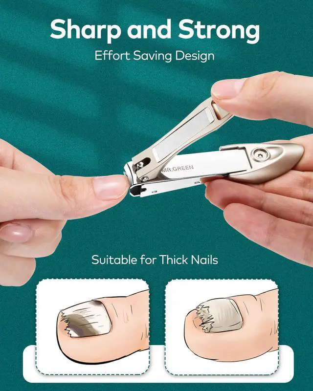 Alt view image 6 of 7 - Nail Clipper 3Pcs Set, Stainless Steel Manicure Pedicure Set with Nail Clippers, Glass Nail File & Tweezers, Medical Grade Grooming Kit with Travel Case Gift Box for Man & Woman (Pink)