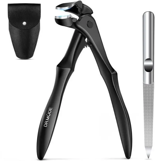 Main image of Toenail Clippers for Thick Toenails for Seniors, Upgraded Long Handled Angled Head Toe Nail Clippers for Men Thick Nails with Wide Opening, Large Finger Nail Clippers Adult with Catcher