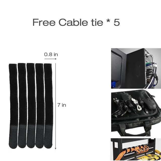 Alt view image 6 of 7 - 2-Pack 19 Inch 1U Cable Management Horizontal Cable Rack Mount Manager with mounting Screws for Service Rack Cabinet 24 Slot with Cover