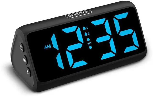 Main image of Digital Alarm Clocks for Bedrooms, Loud Alarm Clock with Dual Alarms, Bold Digits, 5 Dimmers, 4 Volumes, Snooze, Bedside Clock for Deep Sleepers Kids Teens Seniors, Plug in Clock, Easy to Set