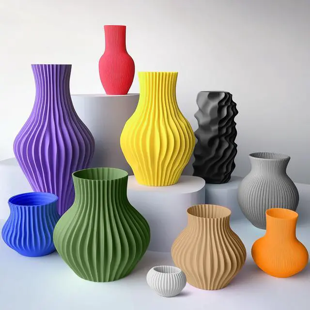 Alt view image 6 of 7 - High Speed PLA Filament Mini Pack, 30mm/s - 600mm/s Print Range, High Flow Speedy 3D Printer PLA Filament Bundle, 250g/Spool, Black+White+Green+Blue+Red+Orange+Yellow+Pink