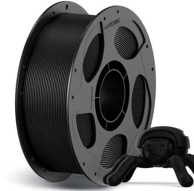 Main image of High Speed 3D Printer Filament 1.75mm, Print Up to 10X Faster, Rapid PLA Filament with High Prints Quality, Dimensional Accuracy +/- 0.02mm, 1KG Reusable Spool, Black