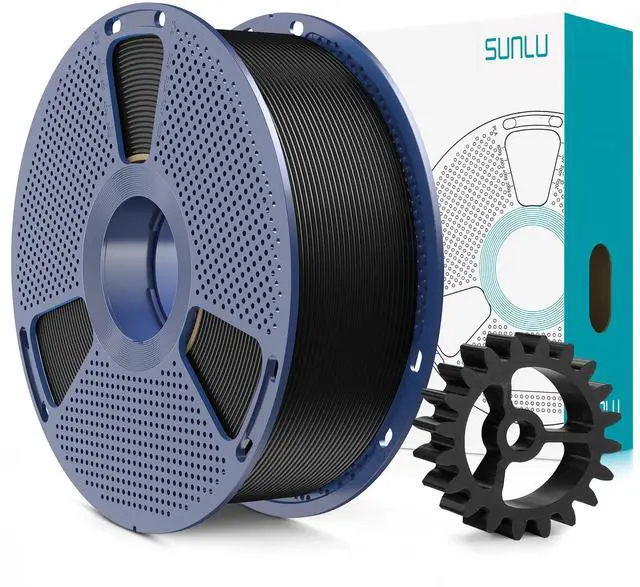 Main image of PLA+2.0 3D Printer Filament, Upgrade PLA+ Filament 1.75mm, Tougher and Stronger, Neatly Wound PLA Plus Filament, Dimensional Accuracy +/-0.02mm, 1KG Spool(2.2lbs), Black