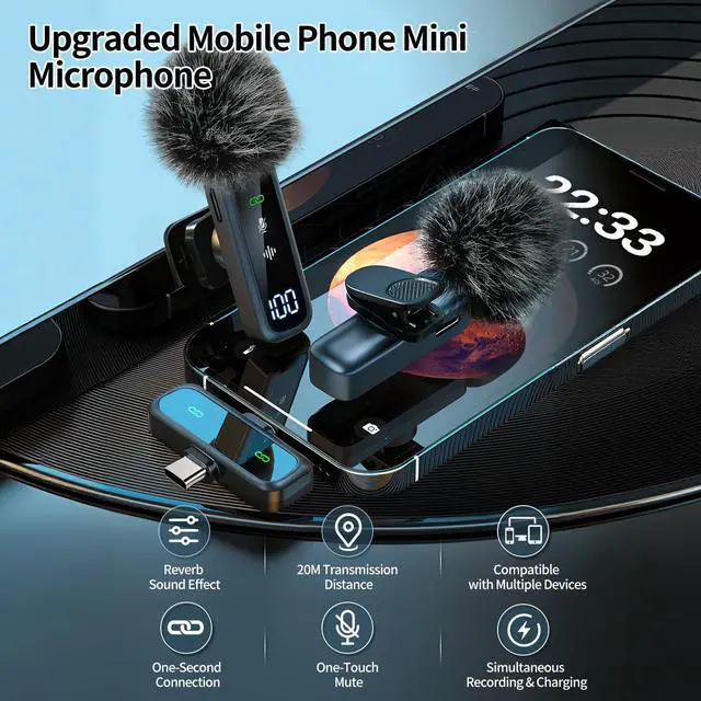Alt view image 5 of 7 - Magnetic Vlogging Kit for iPhone/Android, 71" Auto Face Tracking Tripod for iPhone with Light, Magnetic Microphone/Remote Control, Content Creator Essentials Starter Kit for TikTok and YouTube