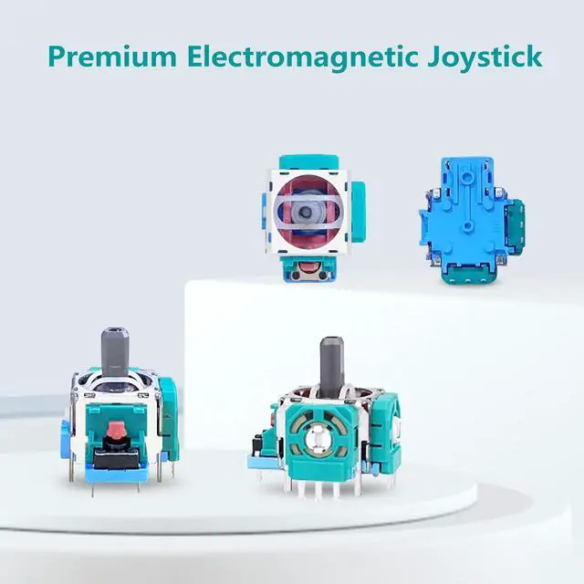 Alt view image 2 of 6 - Joysticks Replacement for P5 Controller, 3D Joystick Module Parts Compatible with P5 51 PCS Controller parts 4 Joystick, Thumbstick, 10 Protective Ring and More,blue
