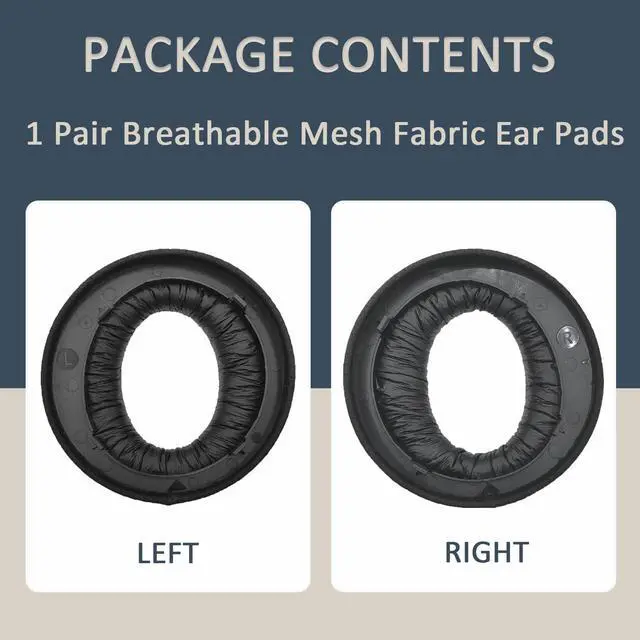 Alt view image 4 of 7 - Ear Pads Replacement for Sony PlayStation 5 Pulse PS5 3D Wireless Headset, Headphone Earpads Ear Cushions, Ear Cups Cover Repair Parts-MF Black