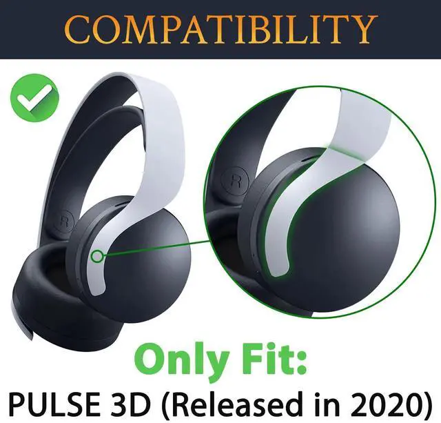 Alt view image 2 of 5 - Silicone Headband for Sony PlayStation 5 Pulse PS5 3D Wireless Headphones, Replacement Top Headstrap Pad Repair Part - Purple Black