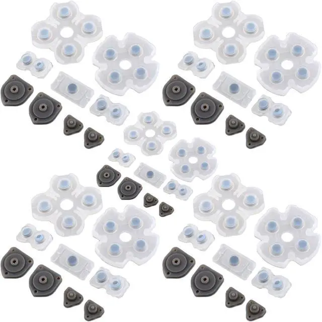 Main image of 5 Set Silicone Conductive Rubber Pads for PS4 Controller Buttons Repair Replacement Part