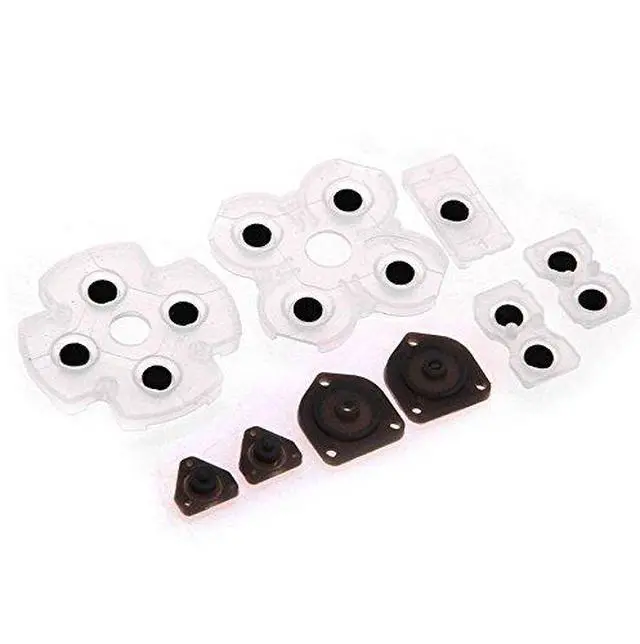 Alt view image 5 of 7 - 5 Set Silicone Conductive Rubber Pads for PS4 Controller Buttons Repair Replacement Part