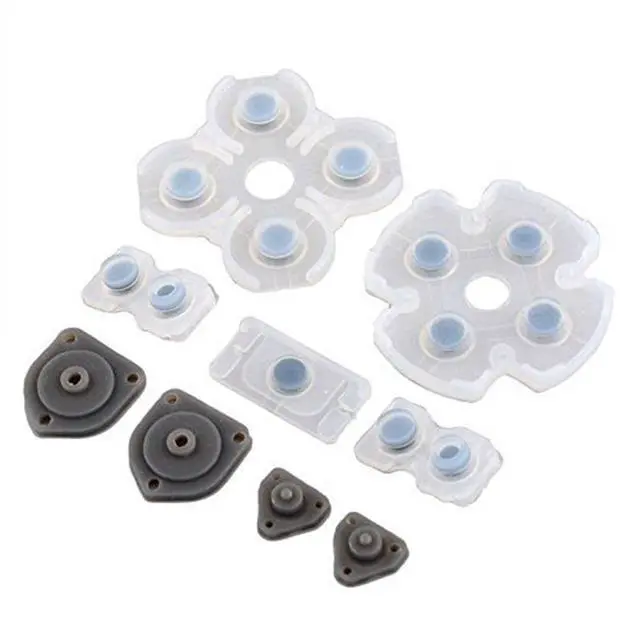 Alt view image 7 of 7 - 5 Set Silicone Conductive Rubber Pads for PS4 Controller Buttons Repair Replacement Part