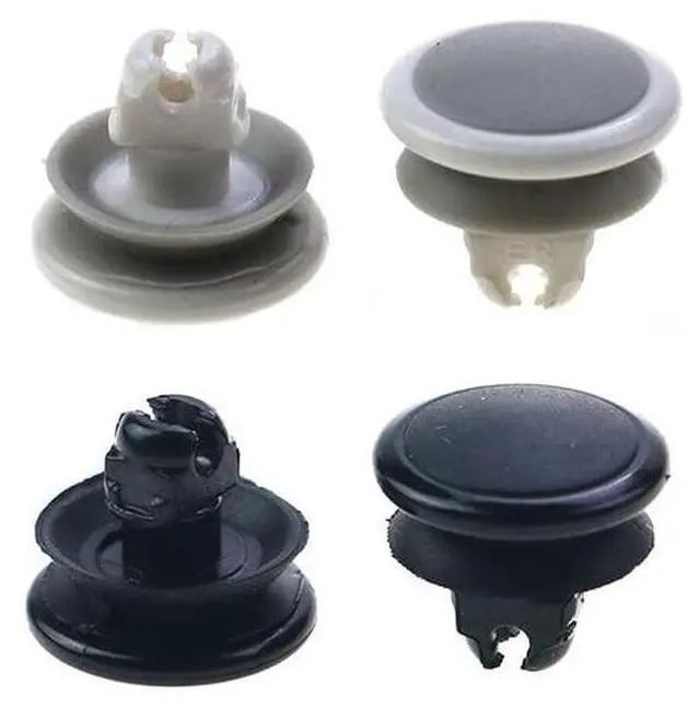 Main image of 2 PCS 3D Analog Joystick Cap Button Joystick Rocker Cap for PSV 1000 Controller Replacement (White)