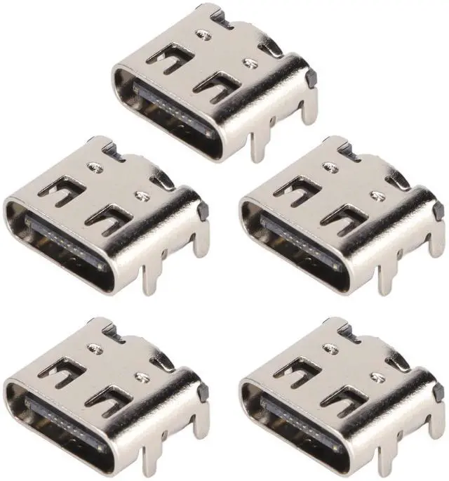 Main image of 5PCs Replacement Charging Port Assembly for Controller, Repair Part USB C Adaptor Charger Socket