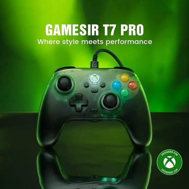 Alt view image 2 of 7 - Wired XBOX Controller for XBOX Series X|S, Hall Effect Sticks & Triggers, RGB Lighting, Trigger Stops, 2 Remappable Back Buttons, PC Controller for Windows 10/11