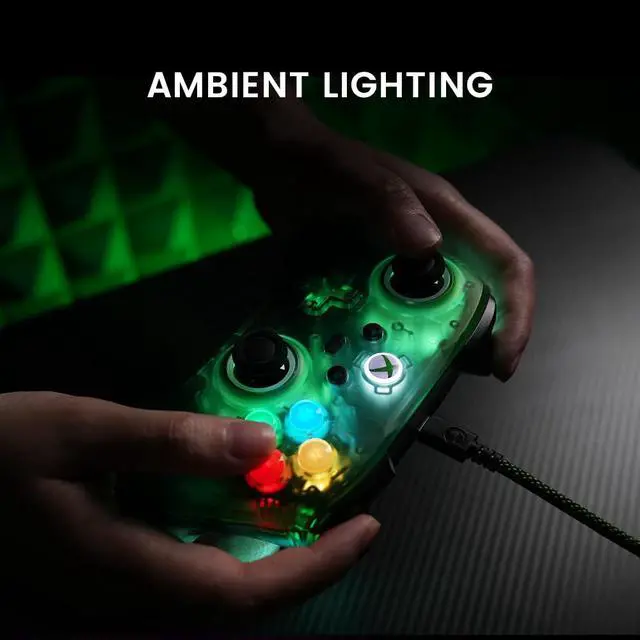 Alt view image 4 of 7 - Wired XBOX Controller for XBOX Series X|S, Hall Effect Sticks & Triggers, RGB Lighting, Trigger Stops, 2 Remappable Back Buttons, PC Controller for Windows 10/11