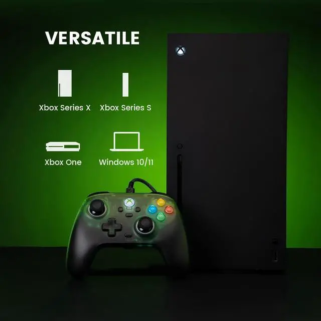 Alt view image 6 of 7 - Wired XBOX Controller for XBOX Series X|S, Hall Effect Sticks & Triggers, RGB Lighting, Trigger Stops, 2 Remappable Back Buttons, PC Controller for Windows 10/11