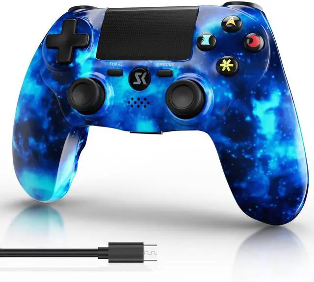 Main image of Wireless Controller for PS4, Controller for Sony PlayStation 4, Double Shock 6-Axis Motion Sensor, Sensitive Touch Pad, Built-in Speaker & Stereo Headphone Jack, Compatible with PlayStation 4/Pro/Slim