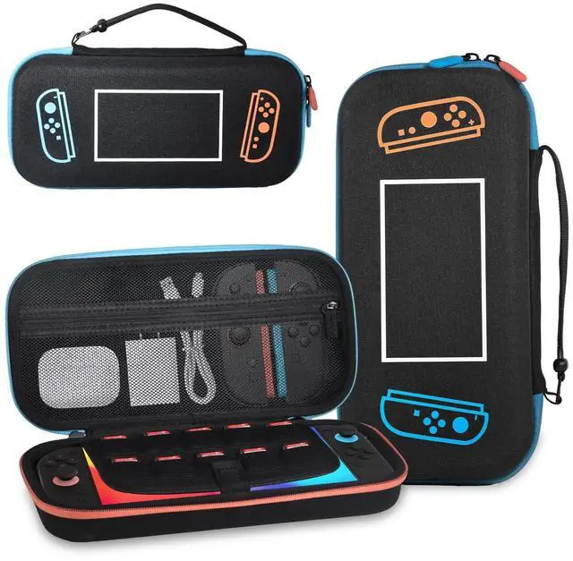 Main image of Carrying Case for Nintendo Switch 2 (2025), Hard Shell Travel Storage with Soft Interior, Fits Console, Charger & Accessories, 10 Game Card Slots, Portable Protective Case - Black