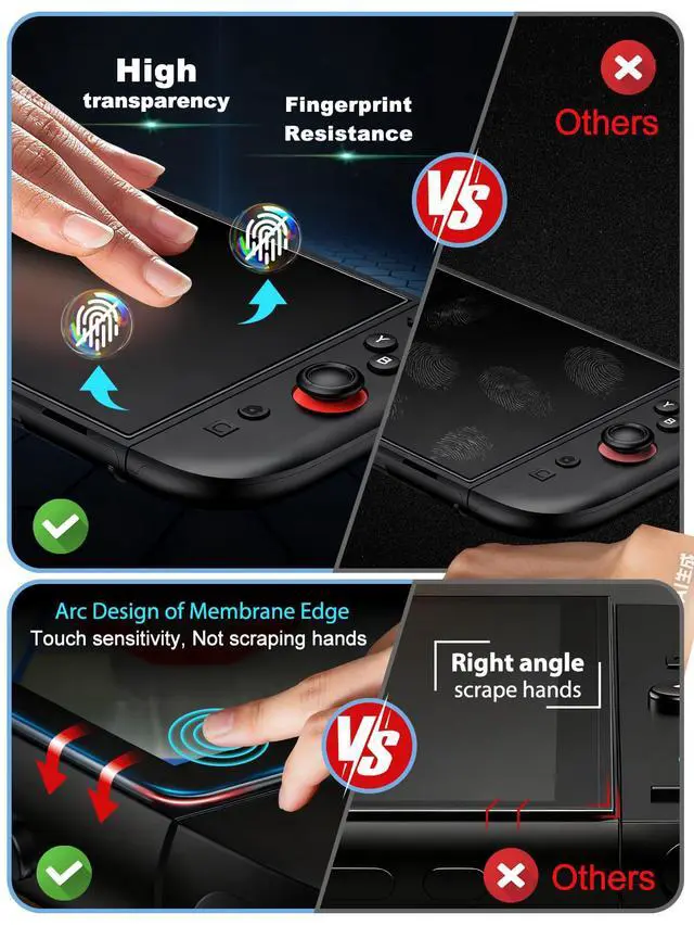 Alt view image 7 of 7 - High-end Quality Upgrade Large Capacity Travel Carrying switch 2 case for Nintendo Switch 2 Accessories and Console 2025, with switch 2 Grip Protective Case Cover and Joycon Thumb Grip