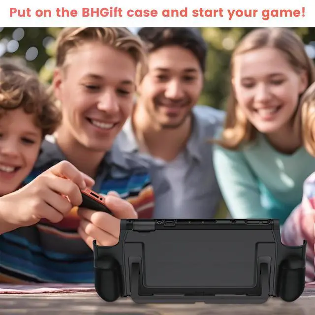 Alt view image 7 of 7 - for Switch 2 Grip Case (2025), Dockable Case with Ergonomic Grip for Handheld as a Real Gamepad, Shockproof Protective Case Accessories for Switch 2