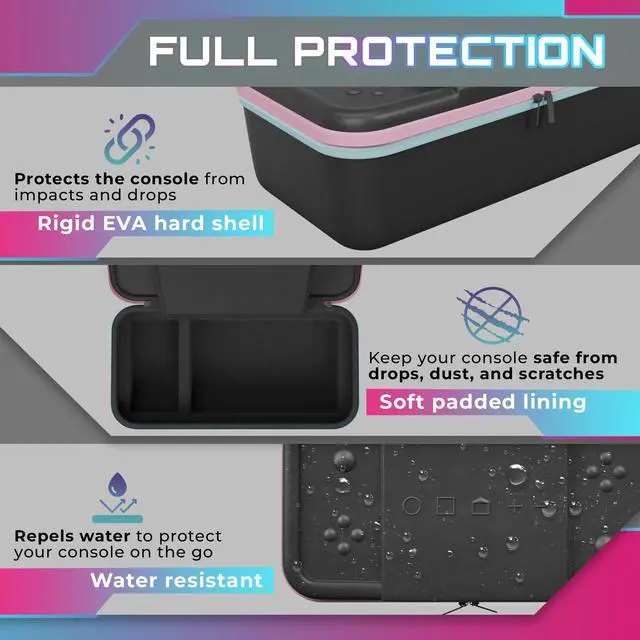 Alt view image 3 of 7 - All-in-One Carrying Case for Nintendo Switch 2 with Dock Storage, Fits Console Dock Joy-Cons Charger & Game Cards, Hard Shell Shockproof Travel Case, Switch 2 OLED Original Compatible - 2026