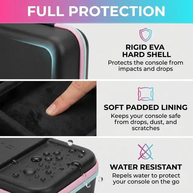 Alt view image 7 of 7 - All-in-One Carrying Case for Nintendo Switch 2 with Dock Storage, Fits Console Dock Joy-Cons Charger & Game Cards, Hard Shell Shockproof Travel Case, Switch 2 OLED Original Compatible - 2026