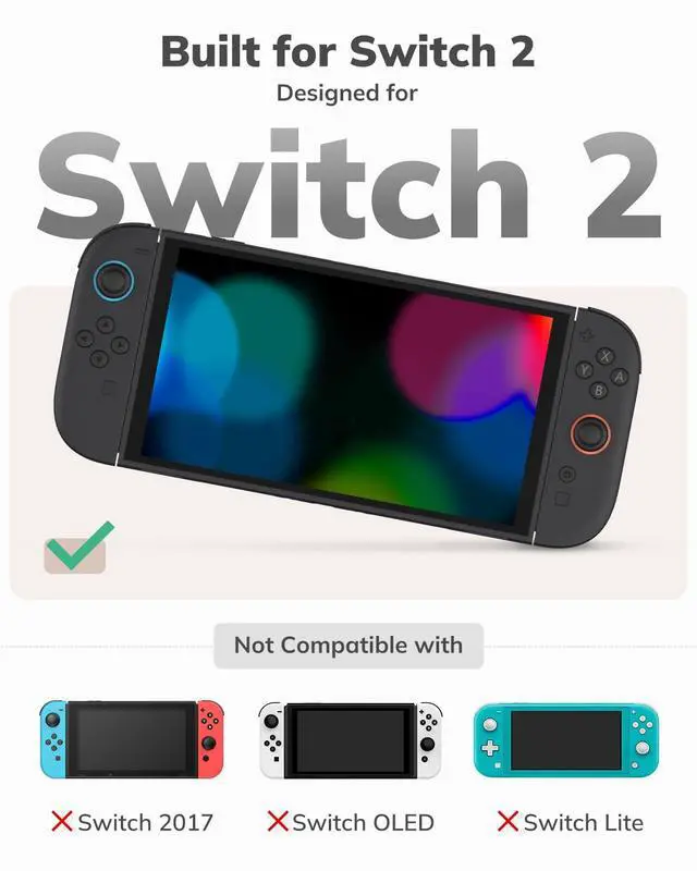 Alt view image 2 of 7 - Switch 2 Case, Hard EVA Shell PU Leather Switch 2 Carrying Case for NS2, Built-in Tracker Slot, 19 Game Card & 2 SD Slots, Zipper Mesh Pocket, Travel Storage Bag with Carrying Strap (Brown)