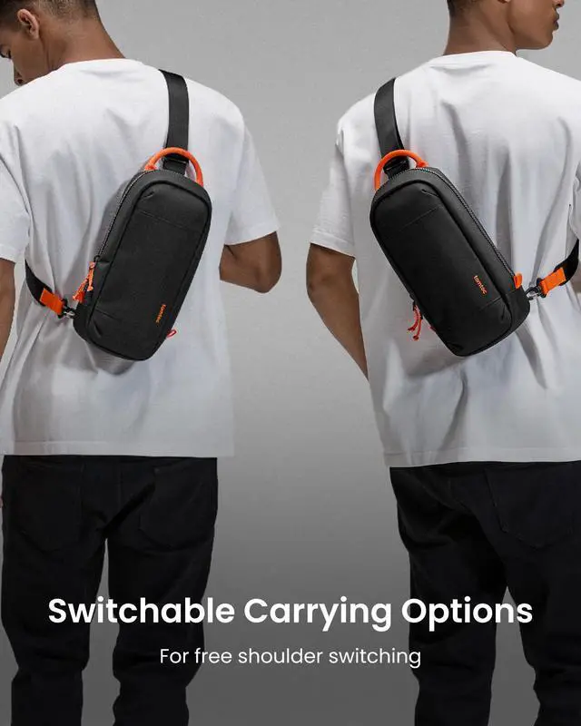 Alt view image 7 of 7 - Sling Crossbody Bag for Nintendo Switch 2, Protective Travel Chest Carrying Gaming Pouch with 8 Game Cartridges Slots