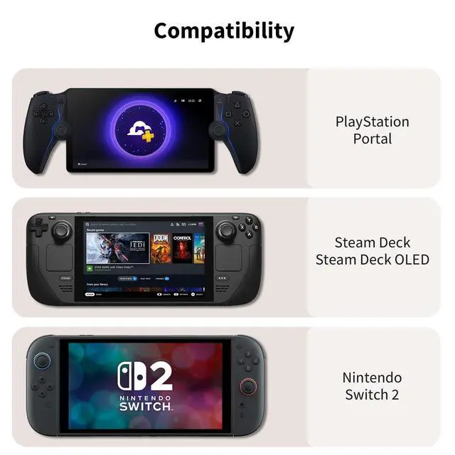 Alt view image 2 of 7 - Sling Bag for Nintendo Switch 2/Steam Deck OLED/PlayStation Portal, Unique Design Portable Crossbody Bag with EVA Hard Shell, Thickened Lining Full Protection Game Console Travel Pouch