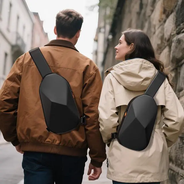 Alt view image 4 of 7 - Sling Bag for Nintendo Switch 2/Steam Deck OLED/PlayStation Portal, Unique Design Portable Crossbody Bag with EVA Hard Shell, Thickened Lining Full Protection Game Console Travel Pouch