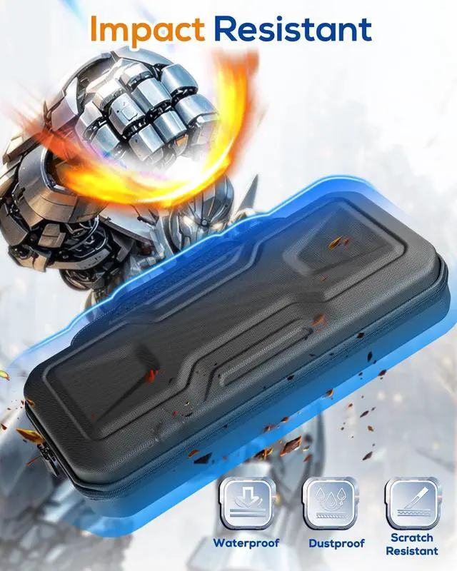 Alt view image 6 of 7 - All in One Accessories Case Bundle for Nintendo Switch 2 2025, Portable Carrying Case & Clear Hard Cover Shell, 2 Screen Protector, 8 Thump Grips, Game Card Slots, for Travel & Storage