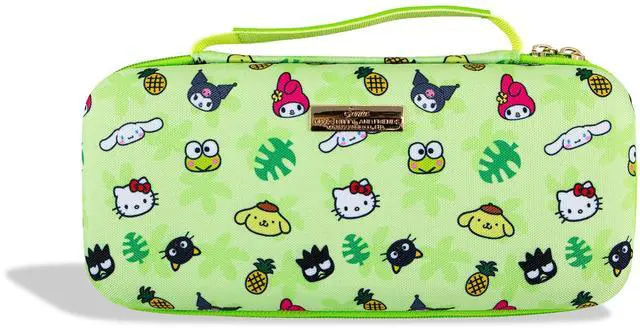 Main image of Carrying Case for Nintendo Switch 2, Switch 1, Lite, OLED, Protective Travel Case with Game Cartridge Storage | Hello Kitty Island Adventure AOP (Green)