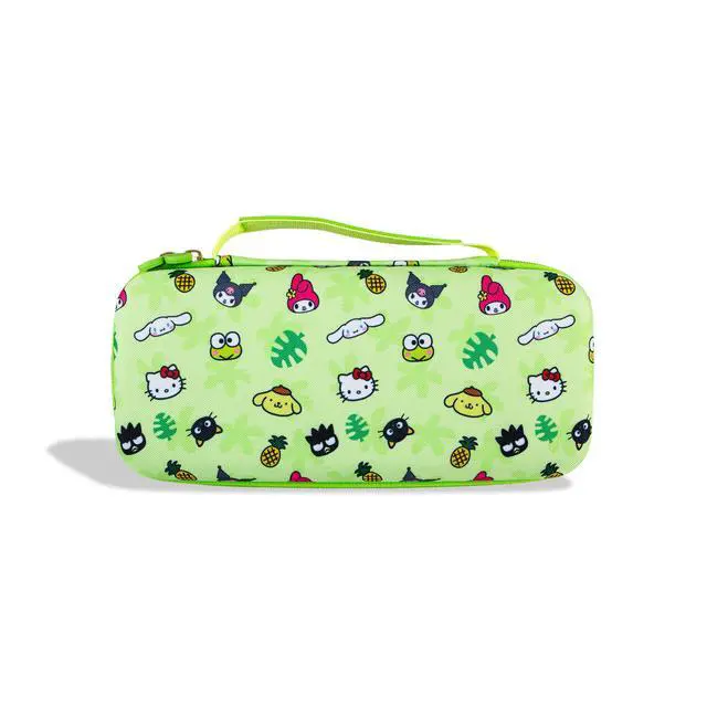 Alt view image 3 of 7 - Carrying Case for Nintendo Switch 2, Switch 1, Lite, OLED, Protective Travel Case with Game Cartridge Storage | Hello Kitty Island Adventure AOP (Green)